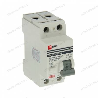Выключатель дифференциального тока (УЗО) 2п 40А 30мА АС EKF 