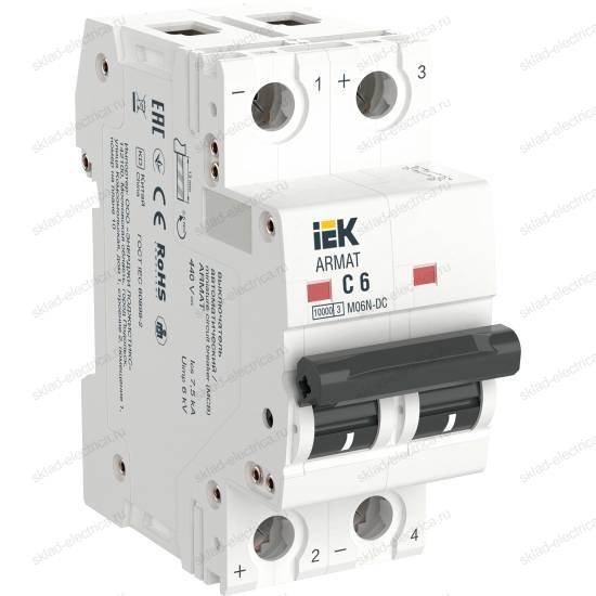 ARMAT Автоматический выключатель M06N-DC 2P C 6А IEK