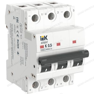 ARMAT Автоматический выключатель M06N-DC 3P K 0,5А IEK