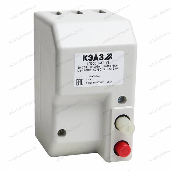 Выключатель автоматический АП50Б-2Т-6,3А-400AC/220DC-У3-КЭАЗ