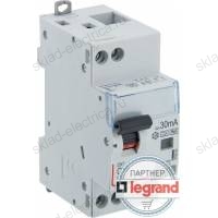 Выключатель автоматический дифференциального тока АВДТ DX3 1п+N 16А 30мА АС Legrand 411002