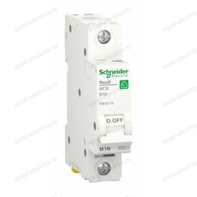 Автоматический выключатель Schneider Electric Resi9 1P 16А (B) 6кА, R9F02116