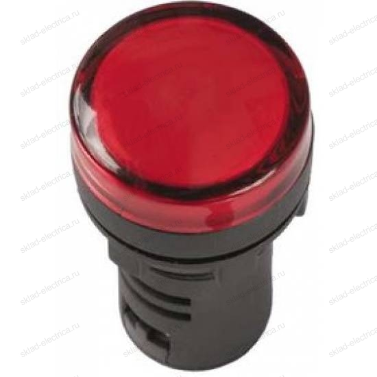Лампа AD16DS(LED)матрица d16мм красный 230В AC ИЭК