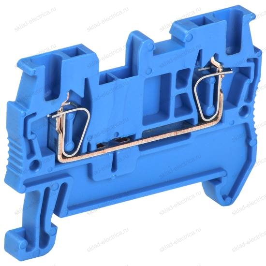 Клемма пружинная КПИ 2в-1,5 17,5А синий IEK