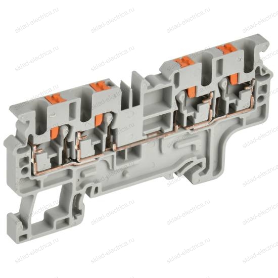 Колодка клеммная CP-MC 4 вывода 2,5мм2 серая IEK