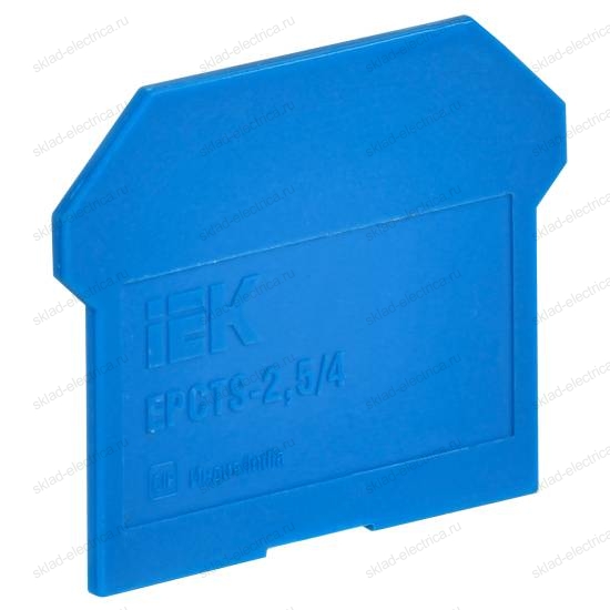 Заглушка для колодки клеммной CTS 2,5/4мм2 синяя IEK