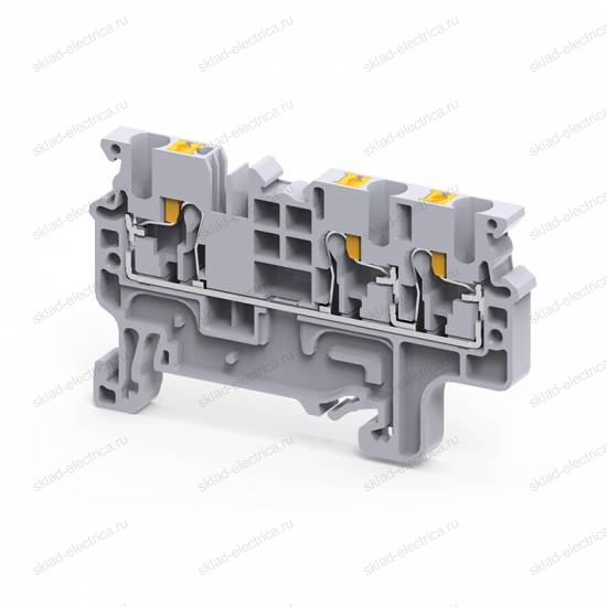 Клемма с 3-мя контактами push-in OptiClip СP-2,5-TRIPLET-I-BU-синий