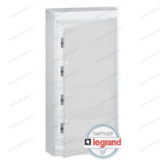 Щит Legrand Nedbox накладной на 48 (+4) модулей (4х12) с шинами N+PE с металлической дверью