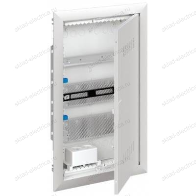 Шкаф мультимедийный с дверью с вентиляционными отверстиями и DIN-рейкой UK630MV (3 ряда)