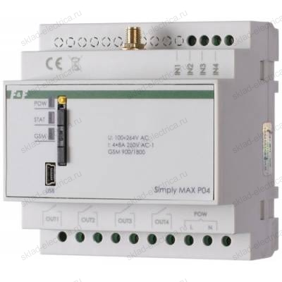 Реле дистанционного управления по GSM SIMply MAX P04