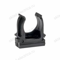 Крепеж-клипса для пластиковых труб черная диаметр 32 мм