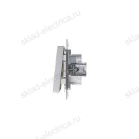 Выключатель одноклавишный ATN000311 Schneider Electric Atlas Design алюминий