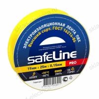 Изолента жёлтая Safeline 19 мм 25 м