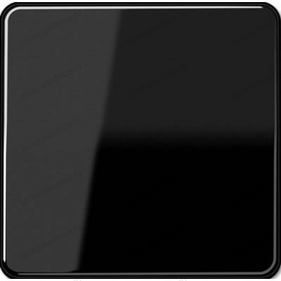 Выключатель кнопочный без фиксации Jung CD500 502TU+CD590SW цвет черный