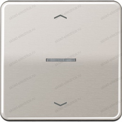 Выключатель жалюзи клавишный стандарт Jung CD500 230ME+CD5232PT цвет платина