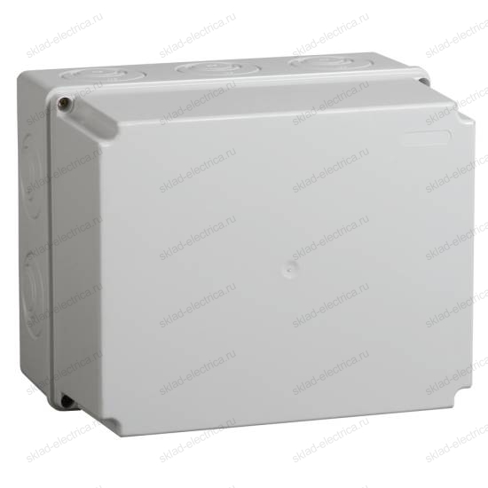Коробка распаячная КМ41274 для открытой проводки 240х195х165мм IP55 5 вводов серая IEK