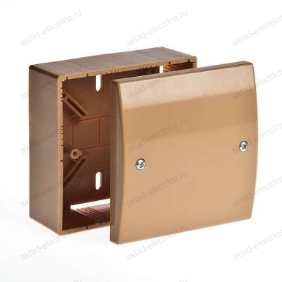 Коробка распаячная универсальная 100х100х55 коричневый RUVinil 65019К