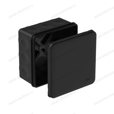 MultiBox Коробка распределительная IP66 100х100х50 Черная DIY (со стикером)