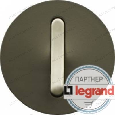 Выключатель кнопочный бесшумный Legrand Celiane 10А (графит) 64906 - 67033 - 80251