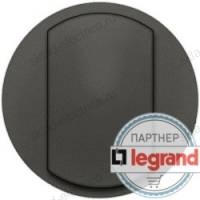 Выключатель кнопочный Legrand Celiane 10А (графит) 67901 - 67032 - 80251