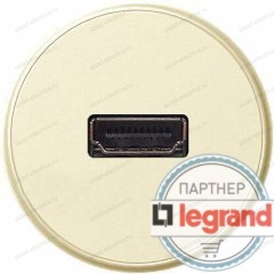 Розетка HDMI Legrand Celiane (слоновая кость) 67317 - 66288 - 80251