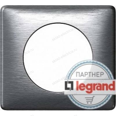 Рамка одноместная Legrand Celiane алюминий металлик 68921