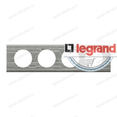 Рамка четырехместная Legrand Celiane металл техно 69044