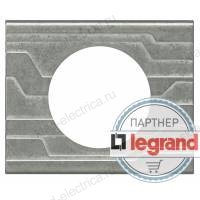 Рамка одноместная Legrand Celiane металл техно 69041
