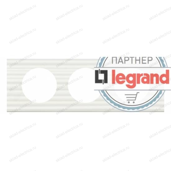 Рамка трехместная Legrand Celiane Corian белый рельеф 69013