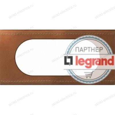 Рамка 4/5 модулей Legrand Celiane кожа крем-карамель 69285