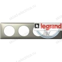 Рамка двухместная Legrand Celiane титан 68902