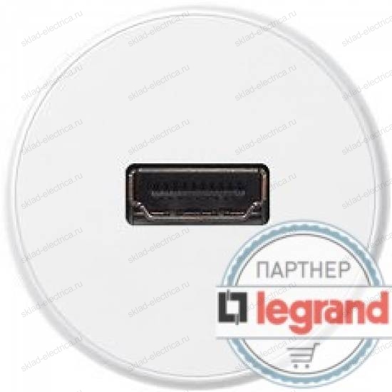 Розетка HDMI Legrand Celiane (белый) 67317 - 68216 - 80251