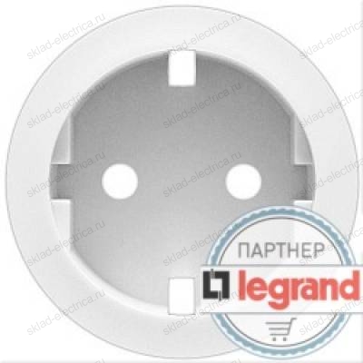 Розетка электрическая с заземлением с защитными шторками Legrand Celiane (белый) 67161 - 68131 - 80251