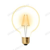 LED-G95-6W/GOLDEN/E27 GLV21GO Лампа светодиодная Vintage. Форма «шар», золотистая колба. Картон. ТМ Uniel