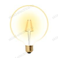 LED-G125-8W/GOLDEN/E27 GLV21GO Лампа светодиодная Vintage. Форма «шар», золотистая колба. Картон. ТМ Uniel