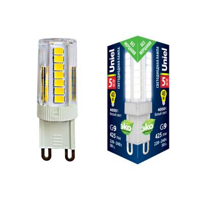 LED-JCD-5W/4000K/G9/CL GLZ09TR картон