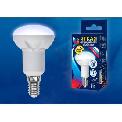 LED-R50 7W/4000K/E14/FR/DIM PLP01WH картон