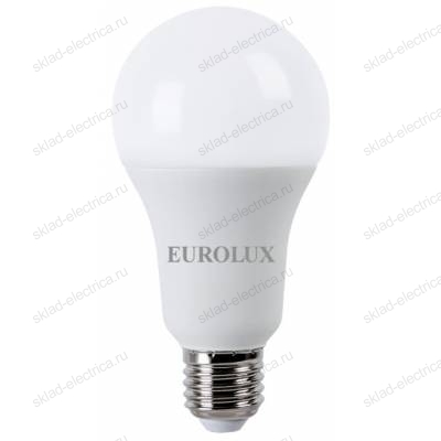 Лампа светодиодная LL-E-A60-20W-230-2,7K-E27 (груша, 20Вт, тепл., Е27) Eurolux
