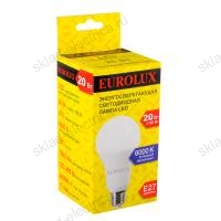 Лампа светодиодная LL-E-A70-20W-230-6K-E27 (груша, 20Вт, холод., Е27) Eurolux