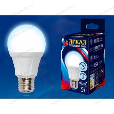LED-A60 10W/NW/E27/FR PLP01WH картон