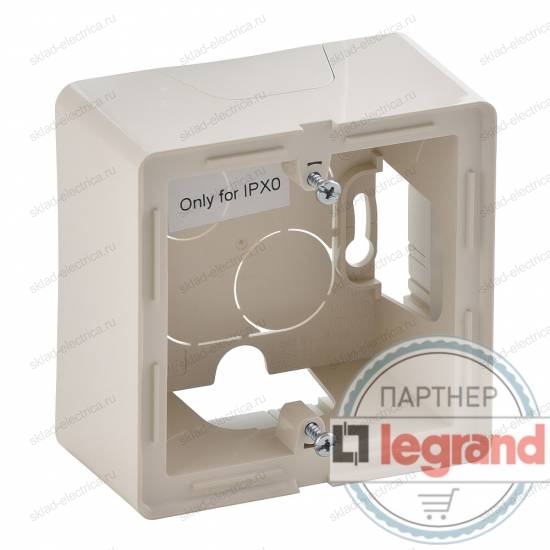 Одноместная коробка для накладного монтажа Legrand Valena Life слоновая кость 754201
