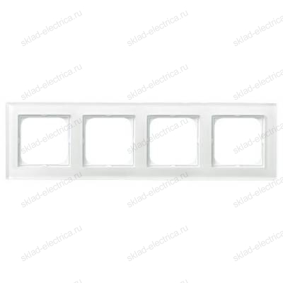 Ospel Sonata стекло белое рамка 4-ая, толщина 6 мм (без внутр вставки)