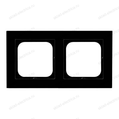 Ospel Sonata стекло черное рамка 2-ая, толщина 6 мм (без внутр вставки)