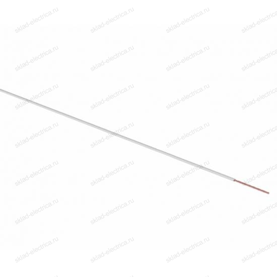 Провод ПГВА 1х1.50 мм² (бухта 100 м) белый REXANT