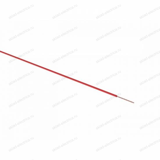 Провод ПГВА 1х0.75 мм² (бухта 100 м) красный REXANT