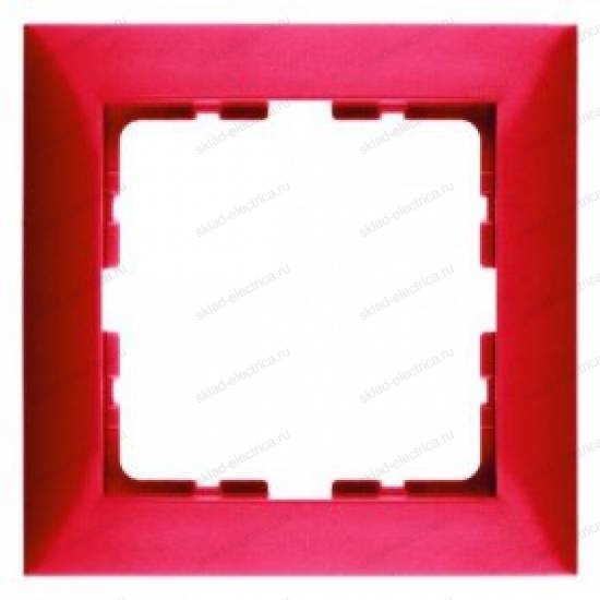 Рамка одинарная S.1 красный глянцевый 10118962