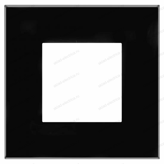 Рамка ARTLEBEDEV, Avanti DKC "Черный квадрат", 2 модуля