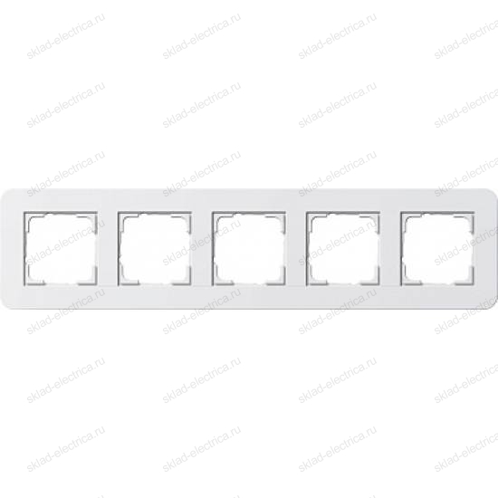 Рамка белая глянцевая 5-ая Gira E3