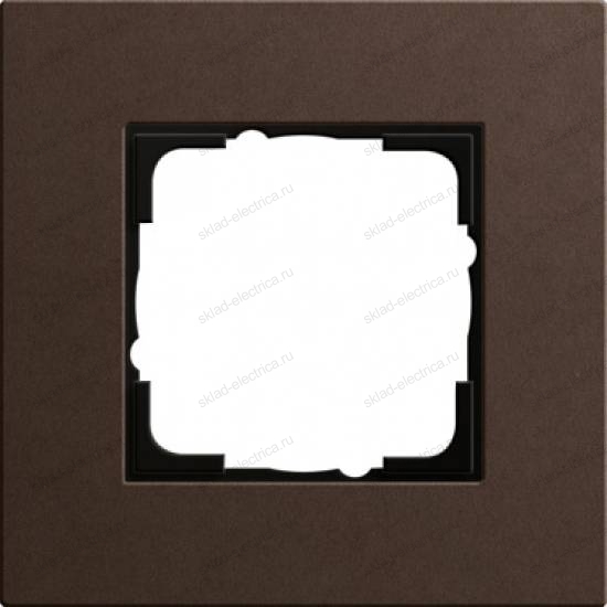 Рамка Lenoleum-Multiplex коричневая 1-ая Gira ESP