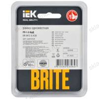 BRITE Рамка 1 -местная РУ-1-2-БрД стекло дымчатый IEK